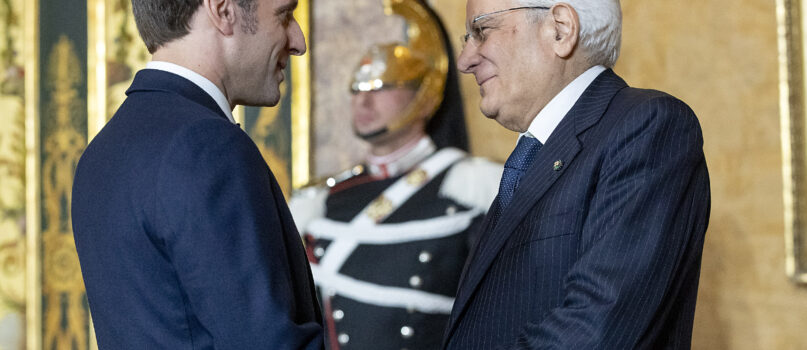 Mattarella Macron