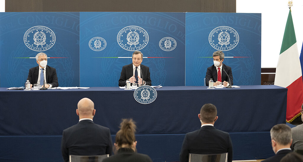 conferenza stampa draghi