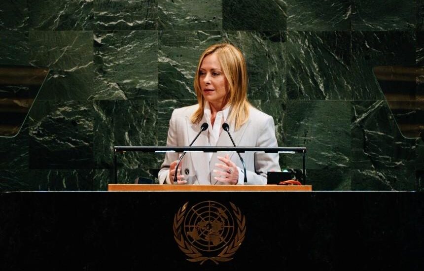Giorgia Meloni Onu discorso