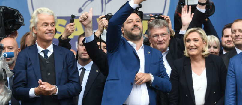 Pontida Le Pen Salvini