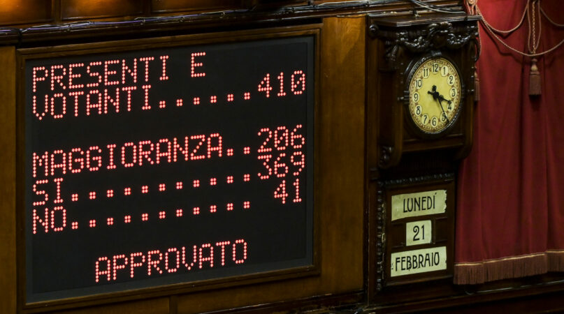 Milleproroghe Camera Senato