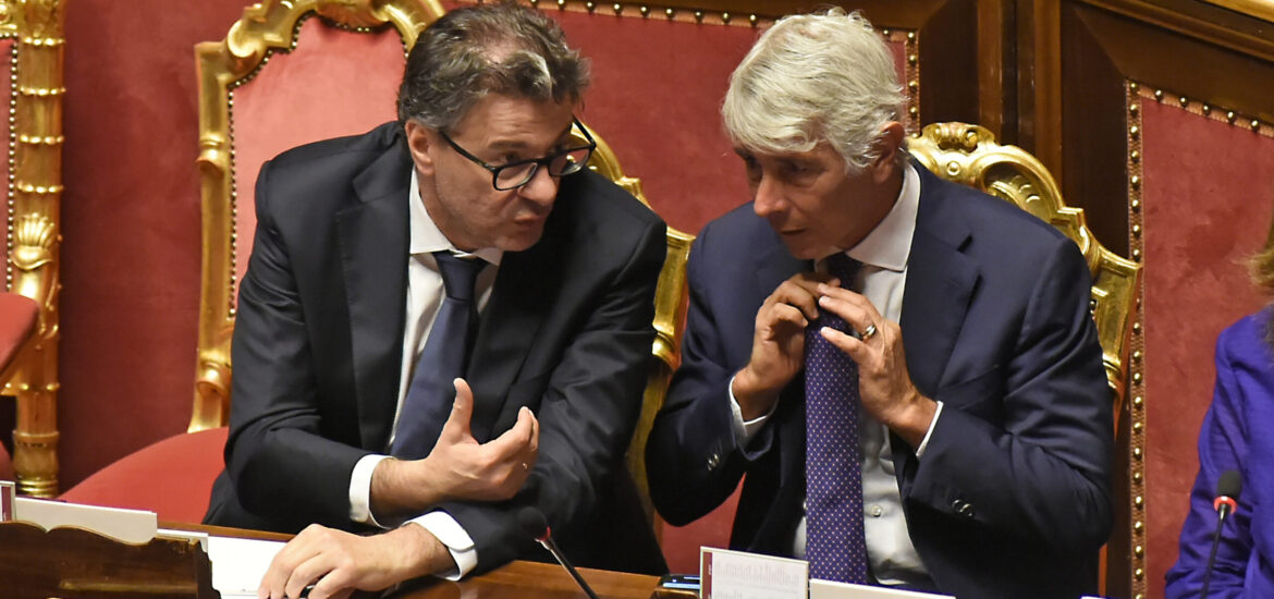 Andrea Abodi e Giancarlo Giorgetti