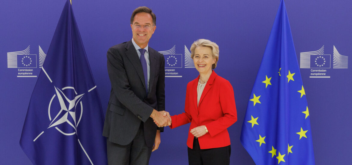Rutte von der Leyeb Ue Nato