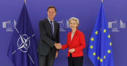 Rutte von der Leyeb Ue Nato