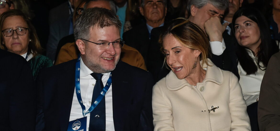 Arianna Meloni e Carlo Fidanza