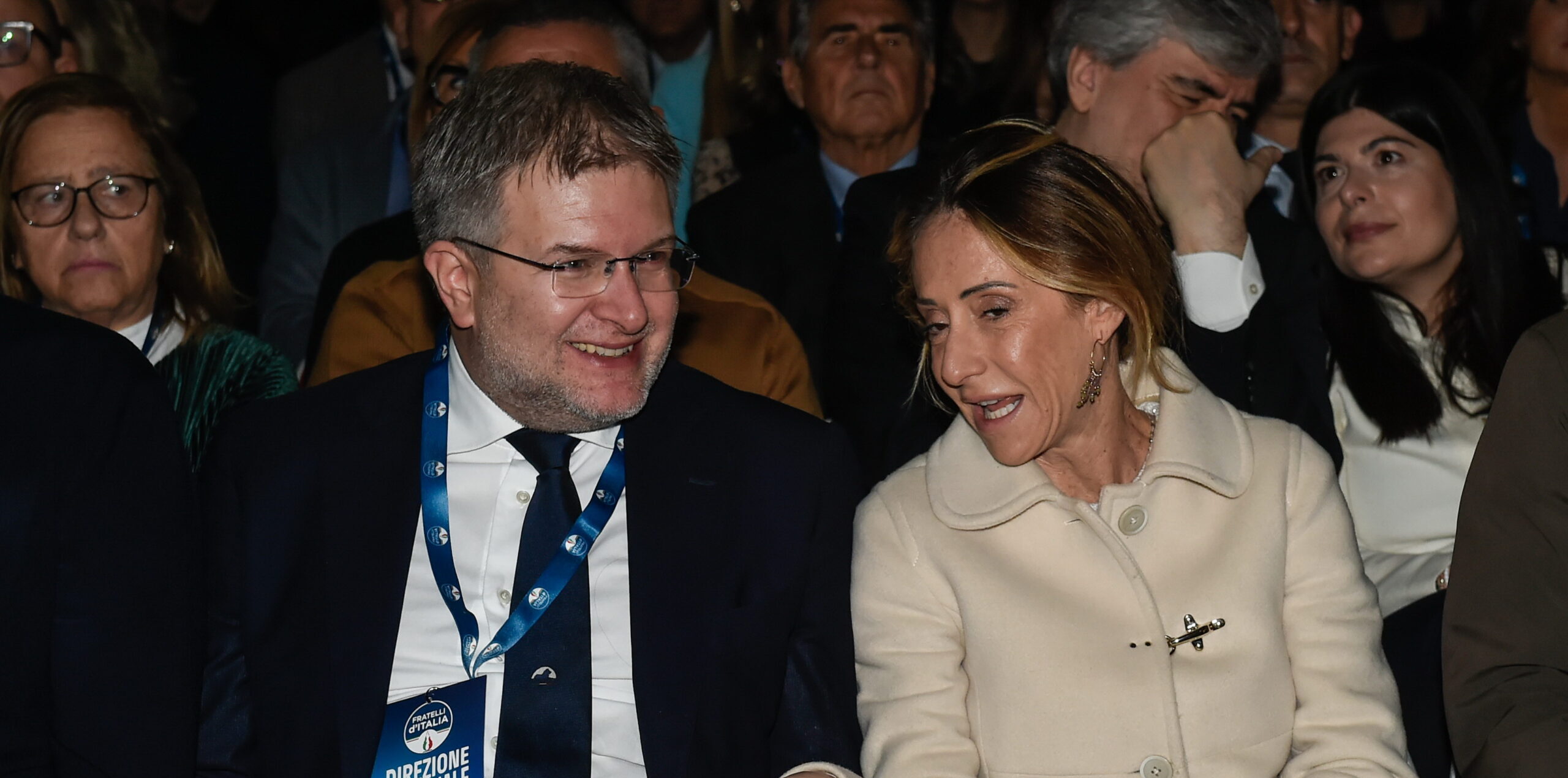 Arianna Meloni e Carlo Fidanza
