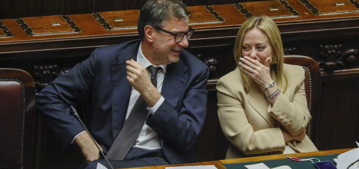Giorgetti Meloni Consiglio dei Ministri