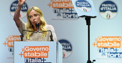 Giorgia Meloni Bari intervento sul petrolio