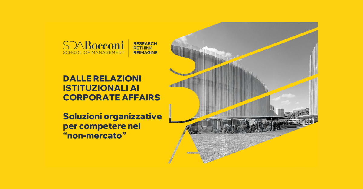 Corporate Affairs: nuove strategie per l’evoluzione del lobbying