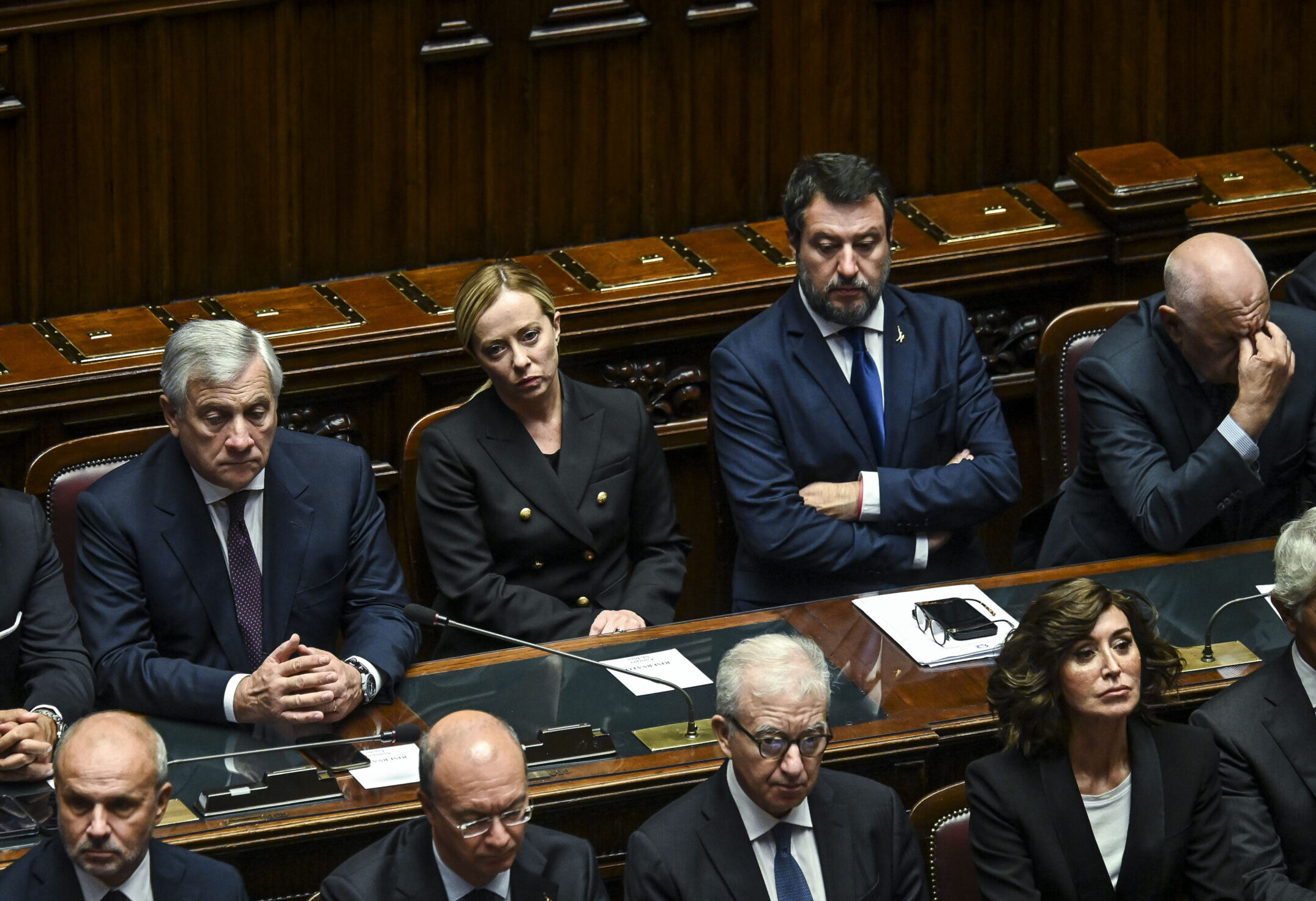 Meloni Tajani Salvini presenti all'Independence Day