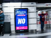 CARTELLONI REFERENDUM , METROPOLITANA, VOTA NO