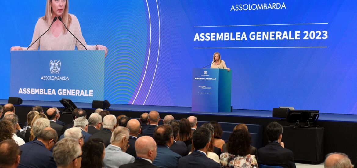 meloni assolombarda