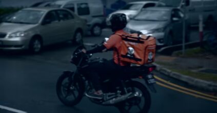 food delivery rider
