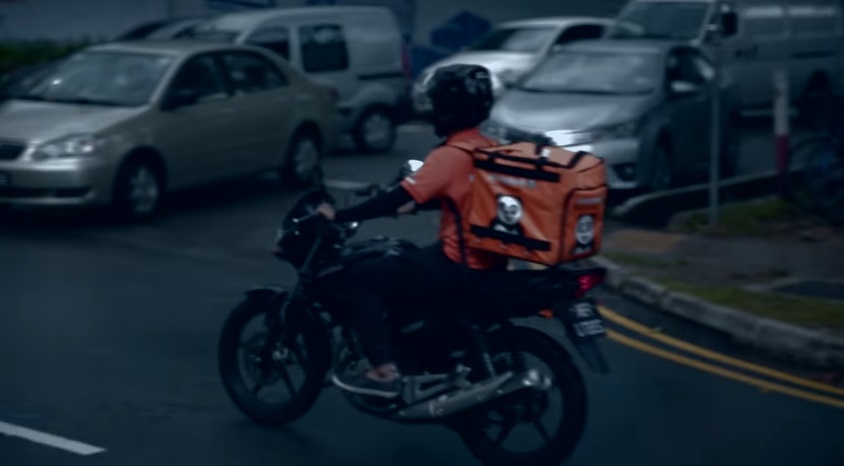 food delivery rider