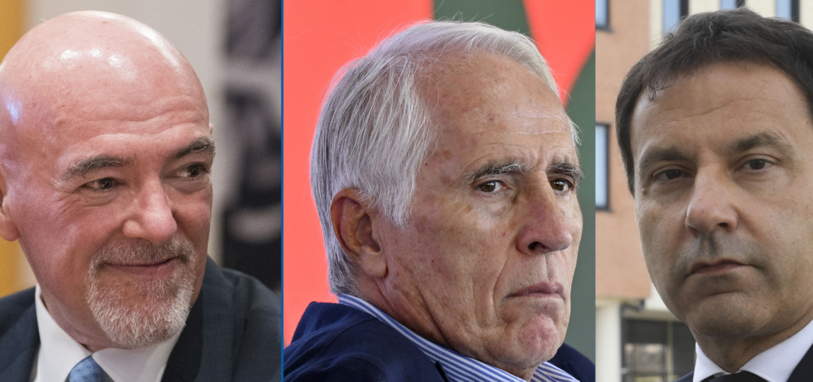 Figc Marco Brunelli Giovanni Malagò e Giancarlo Viglione
