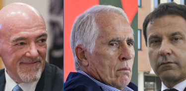 Figc Marco Brunelli Giovanni Malagò e Giancarlo Viglione