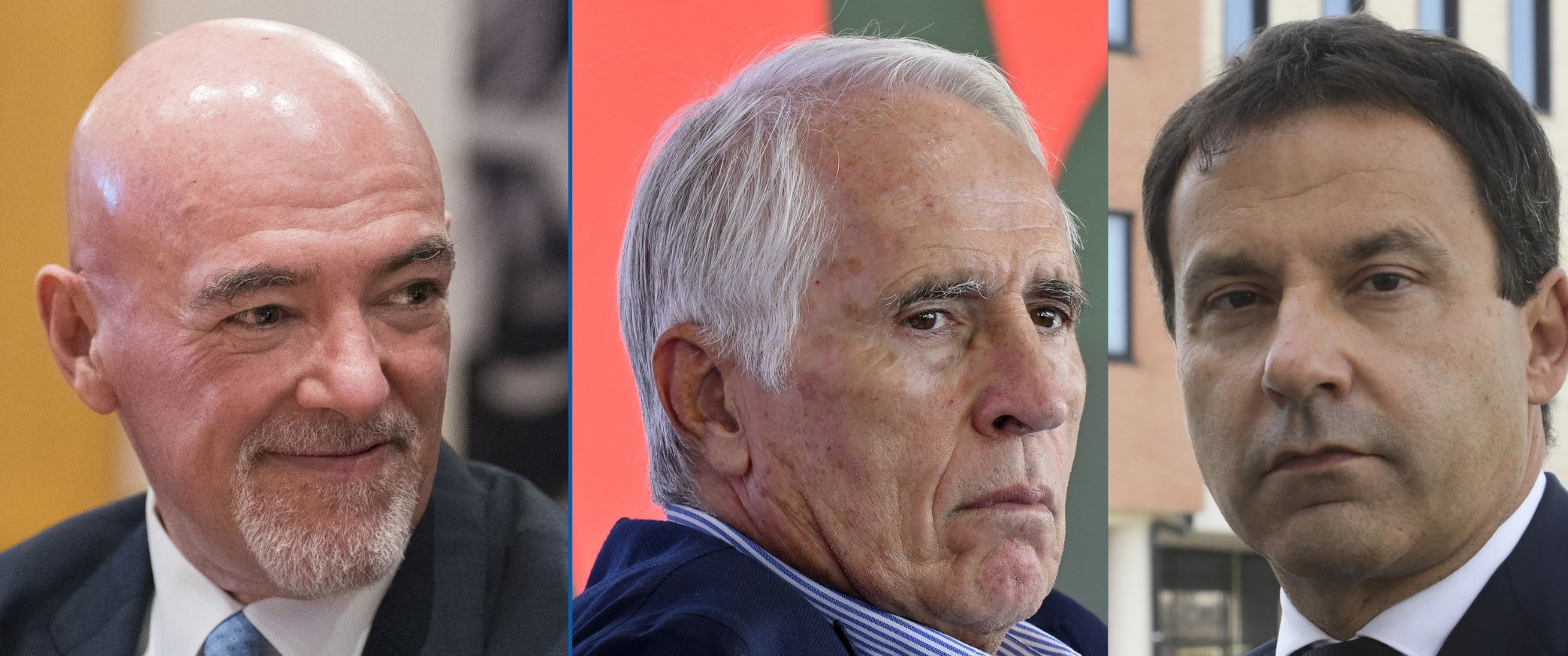 Figc Marco Brunelli Giovanni Malagò e Giancarlo Viglione