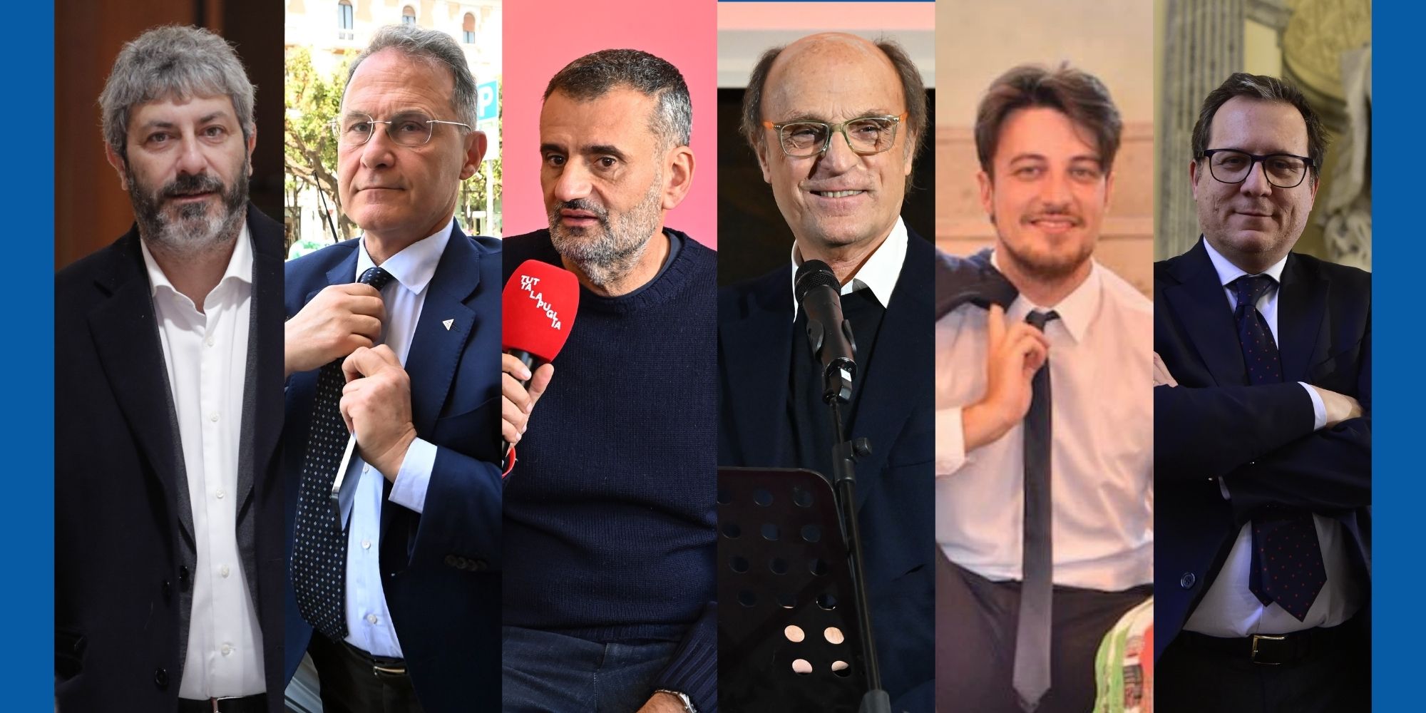 Tutti i candidati per la presidenza della Regione in Campania, Puglia e Veneto