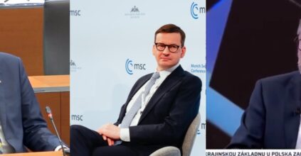 Mateusz Morawiecki, Petr Fiala e Janez Jansa