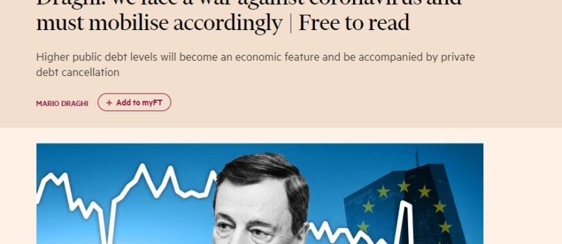 Mario Draghi Coronavirus