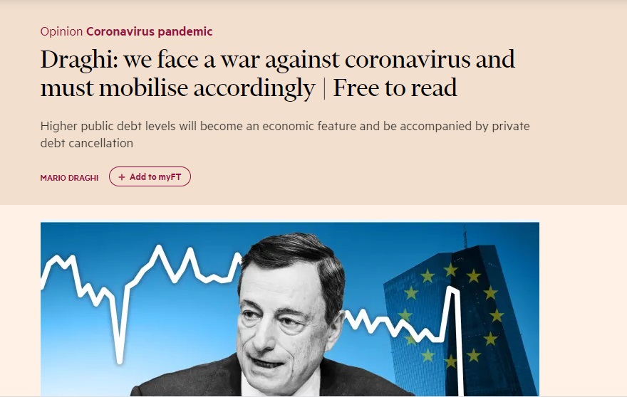 mario draghi coronavirus