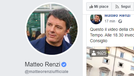 Matteo Renzi Facebook