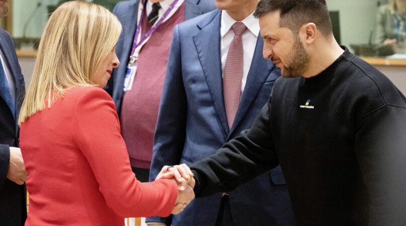 Consiglio Ue Viaggio A Kiev Meloni Zelensky