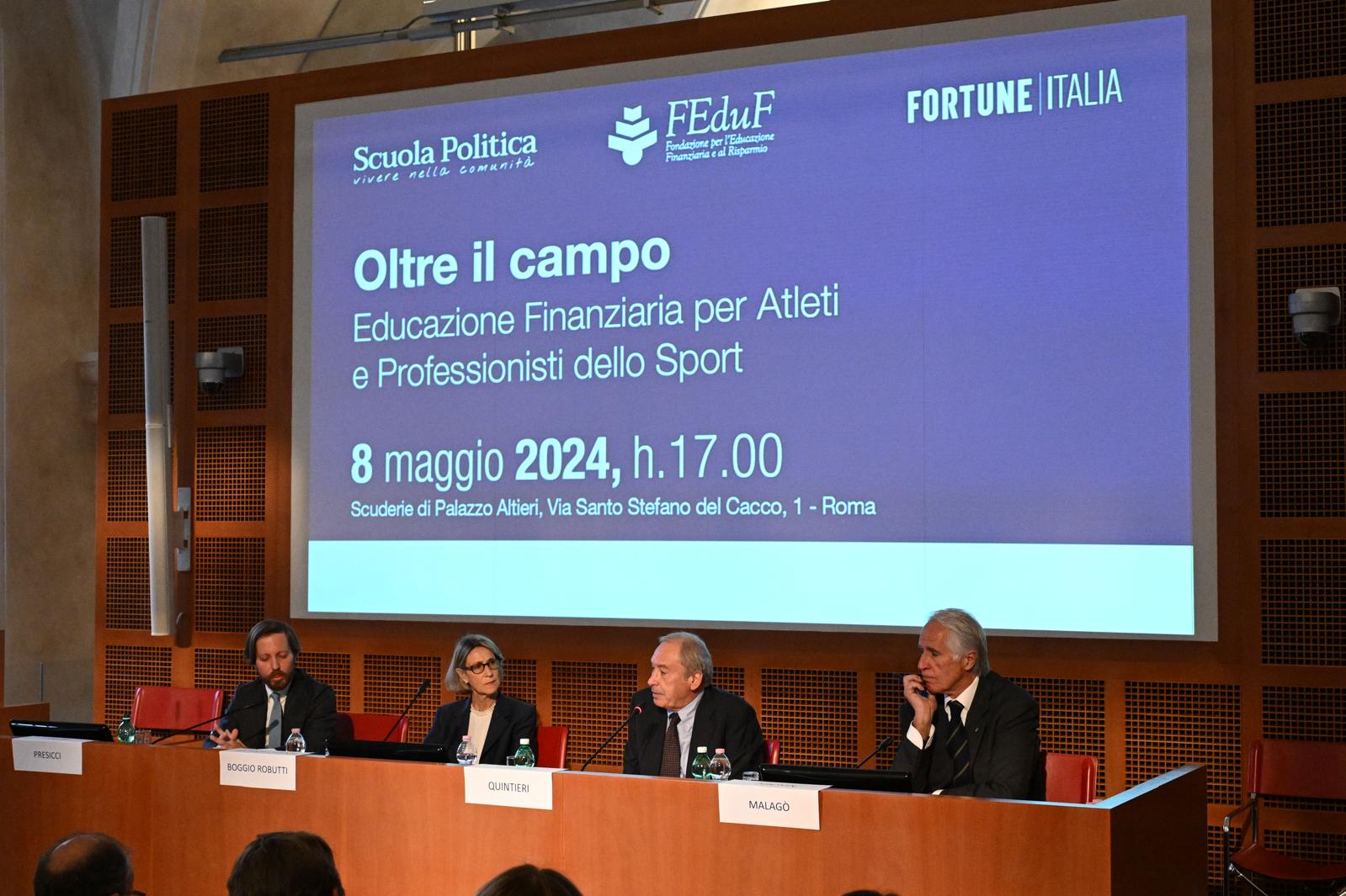 Al via il progetto ‘Educazione finanziaria per atleti e professionisti dello Sport’