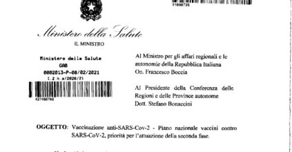 piano vaccini