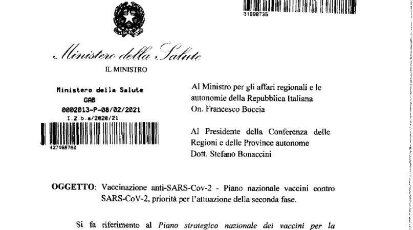 Piano Vaccini