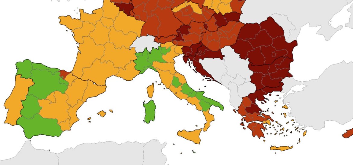 regioni rischio covid europa