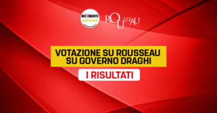 rousseau sì governo Draghi
