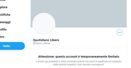 Twitter non si ferma più. Dopo Trump censura anche Libero?