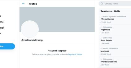 Twitter ha cacciato Trump